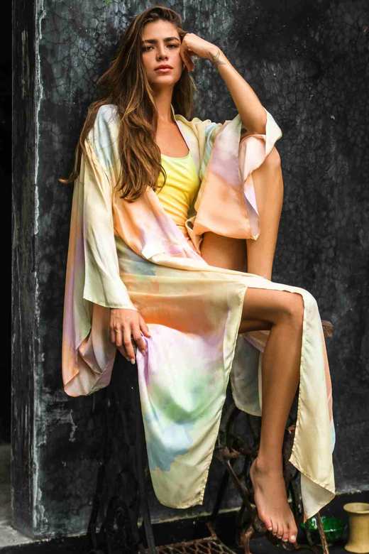 NAYAM - NOMADA KIMONO - TIE AND DYE -  女装  - 和服 - 扎染 商品图0