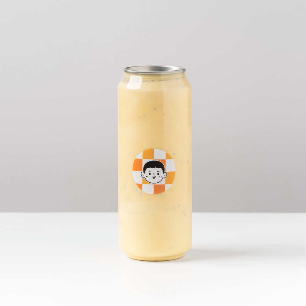 饮品 芒果百香果冰淇淋奶昔