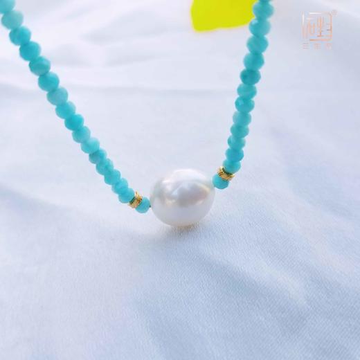 天然天河石巴洛克时尚项链 商品图3