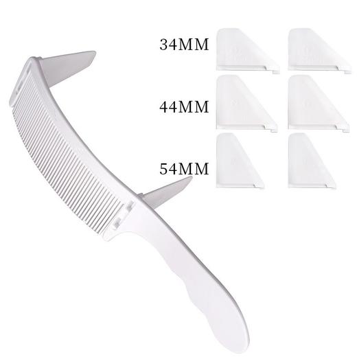 张通抖音同款理发定位梳新手弧形剪发梳男卡尺限位梳平头理发工具 商品图8