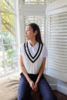 Recreational Habits - Steffi Cricket Sweater Vest - WHITE -  女装  - 毛背心 - 白色 商品缩略图0