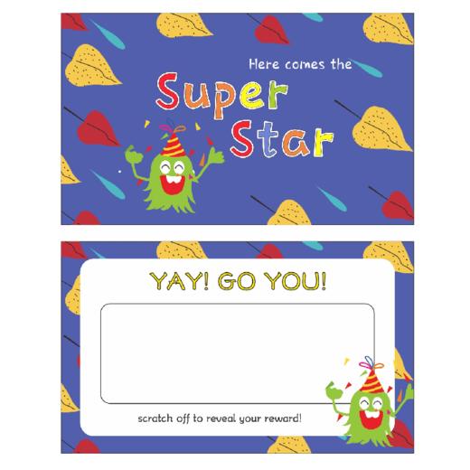 【50张刮刮卡】diy创意刮刮卡成长激励学生家庭互动老师奖励聚会卡片 商品图5