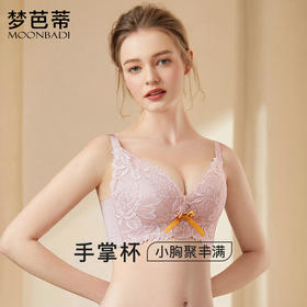 梦芭蒂小胸聚拢内衣女无痕美背无钢圈蕾丝性感上托文胸罩苏樱洛心