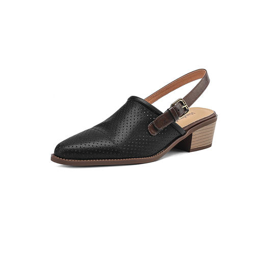 夏季新款，粗跟复古包头凉鞋LD-6344 商品图13