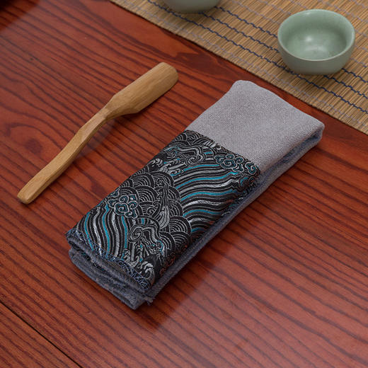 新中式茶席棉麻茶巾吸水茶桌布禅意茶垫 商品图8