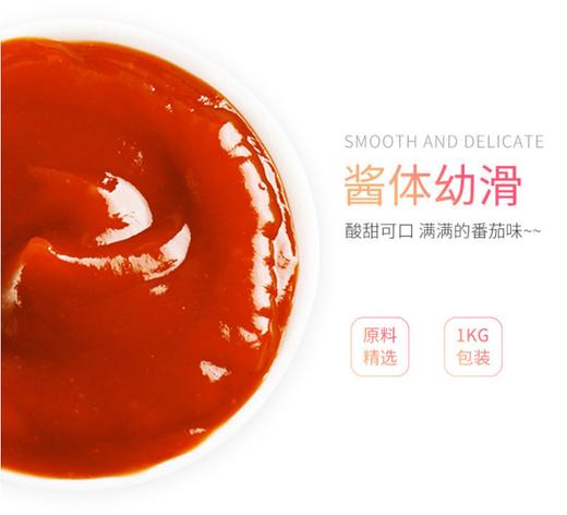 1kg 百利 番茄沙司 番茄酱披萨汉堡寿司薯条炸鸡蘸酱烹饪酱料 商品图2