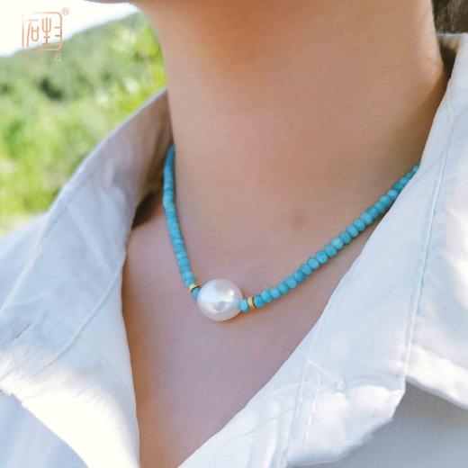 天然天河石巴洛克时尚项链 商品图1