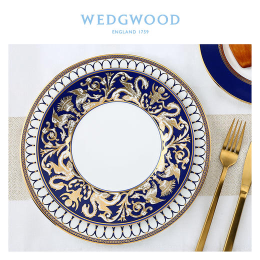 【WEDGWOOD】威基伍德 金粉年华午夜蓝餐盘骨瓷盘子欧式西餐餐盘菜盘 商品图3