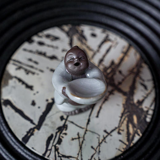 成艺 茶童茶宠 哥窑汝窑可养小茶宠茶台桌摆件 个性创意茶玩 茶馆软装小饰品 商品图4