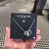 🇺🇸450包邮！银色、金色！coach新款Randell三环项链🥰✨设计太走心了！绝绝子呀💢环圈密镶水晶子超闪💫 商品缩略图0