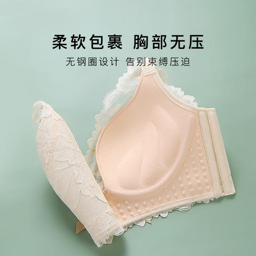 梦芭蒂小胸聚拢内衣女无痕美背无钢圈蕾丝性感上托文胸罩苏樱洛心 商品图4
