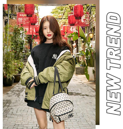 MLB满印双肩复古老花mini双肩包通勤运动休闲  991 商品图4