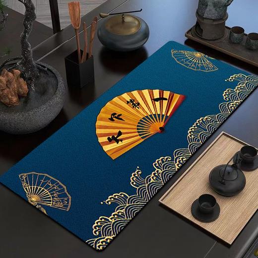 新中式吸水茶巾茶席桌布茶杯茶桌垫桌旗隔热垫长条茶几布茶具桌垫 商品图8