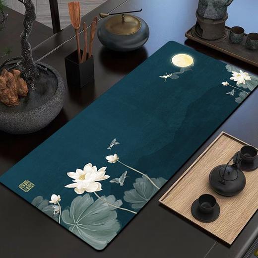 新中式吸水茶巾茶席桌布茶杯茶桌垫桌旗隔热垫长条茶几布茶具桌垫 商品图5