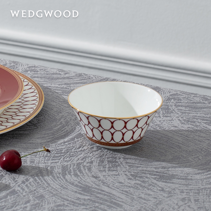 【WEDGWOOD】威基伍德 金粉年华米饭碗 骨瓷欧式饭碗单个瓷碗家用小饭碗