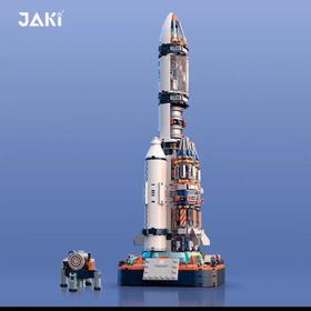 破晓五号火箭积木中国航天飞机模型儿童拼装玩具男孩生日礼物摆件