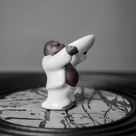 成艺 茶童茶宠 哥窑汝窑可养小茶宠茶台桌摆件 个性创意茶玩 茶馆软装小饰品