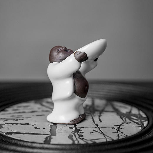 成艺 茶童茶宠 哥窑汝窑可养小茶宠茶台桌摆件 个性创意茶玩 茶馆软装小饰品 商品图0