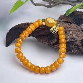 S925蜜蜡单圈-老型珠配枣珠