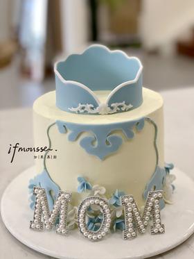 「节日特别款」母亲节 蓝色旗袍