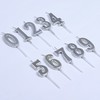 银色数字蜡烛（备注数字） 商品缩略图0