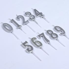 银色数字蜡烛（备注数字）