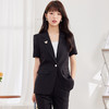 黑色西服外套职业女装，夏季新款短袖工作服套装XZ-KL860-833-971 商品缩略图2