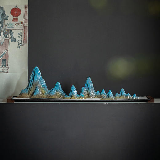 中式创意沙盘枯山水假山造景禅意摆件客厅玄关茶室桌面鱼缸装饰品 商品图3