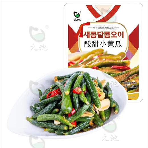 金达莱村，保留传统正宗的朝鲜族制作工艺，酸甜小黄瓜，下粥下饭好搭档，酸酸甜甜干吃都没问题，好吃，酸脆口~很完整的小黄瓜，解腻吃上就停不下来，味儿太正！一袋300克，一组3包，尝鲜！ 商品图3