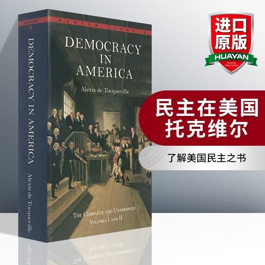 民主在美国 英文原版小说 Democracy in America 论美国的民主 英文版 社会学著作 托克维尔 进口英语书籍 商品图0
