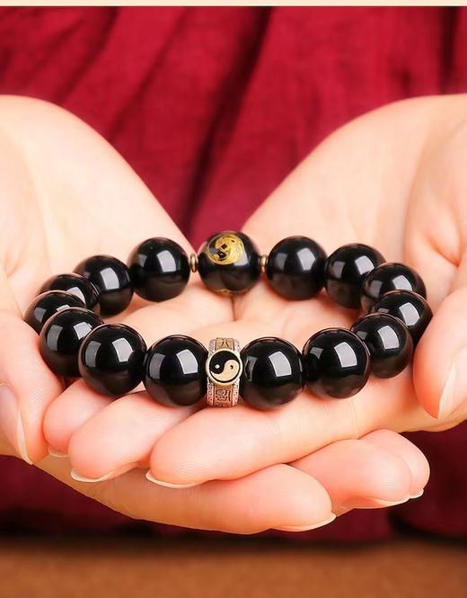 赵公明五路财神手串，九字真言，道家饰品 商品图3