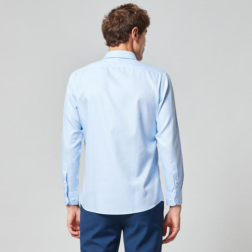 99XC111CC06【纯棉免烫 精美刺绣】罗蒙春夏长袖衬衫男士正装商务通勤免烫衬衣男 商品图3