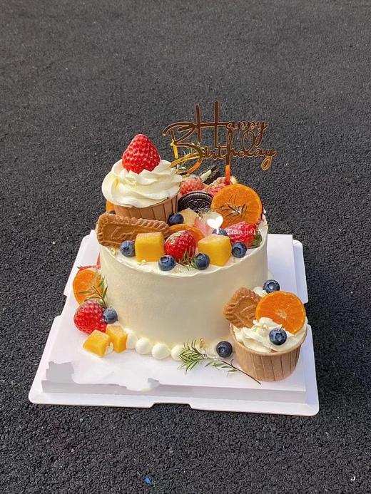 黑巢-水果蛋糕+纸杯 商品图0