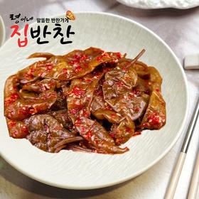 玲儿家小菜 大酱辣椒500g 령이네반찬 된장고추지500g
