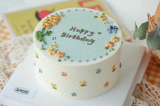 春日花卉手绘蛋糕（提前一天预定/配送当日无法退订退款） 商品图0