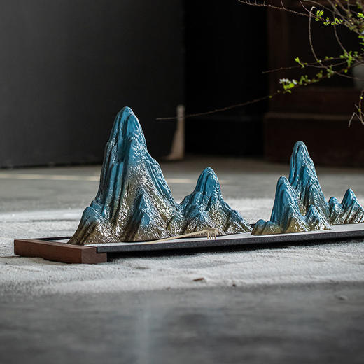 中式创意沙盘枯山水假山造景禅意摆件客厅玄关茶室桌面鱼缸装饰品 商品图6