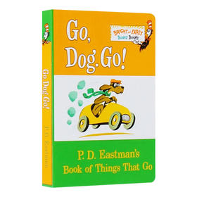 英文原版 Go,Dog.Go! 苏斯博士系列 跑，小狗，快跑！ 纸板书 英文版