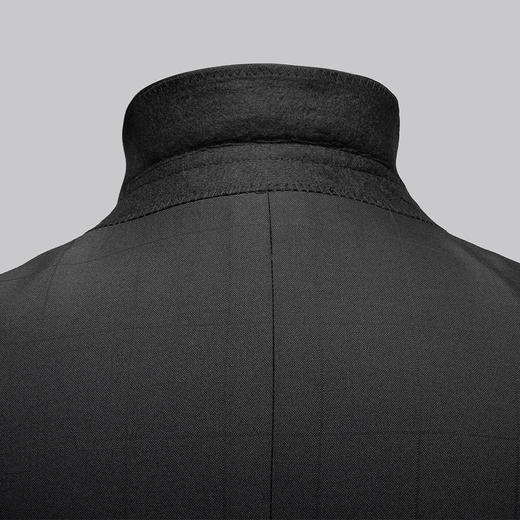 6S19916【上衣+裤子】罗蒙春秋西服套装男士商务通勤新郎结婚礼服格纹西装两件套 商品图8