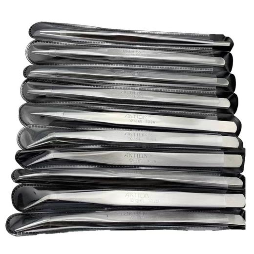 安可信镊子钳子夹子AKTION102A102B高级不锈钢 尖头 直头 弯头镊子15cm 商品图5