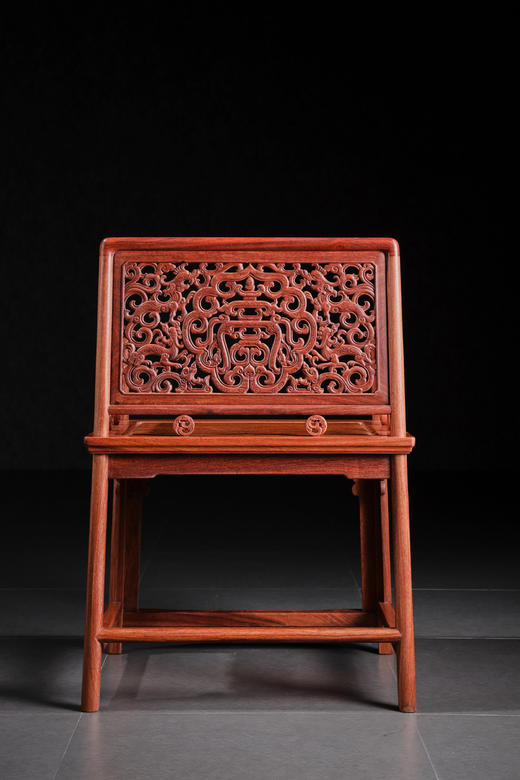 红桥红  家具严选  缅甸花梨（大果紫檀）【螭龙纹 玫瑰椅】 商品图6