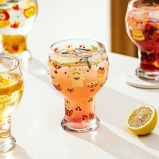 摩登主妇原创啤酒杯个性杯子女生高颜值可爱家用玻璃杯果汁牛奶杯 商品图3