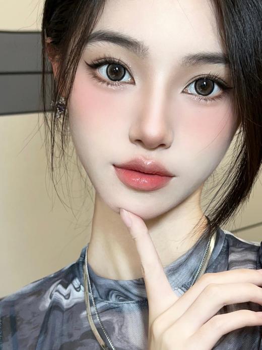 【新品度数美瞳】大直径甜水湾灰色近视美瞳年抛0~800度 商品图6