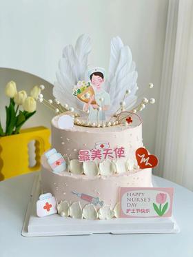 512护士节双层      一鲜奶动物奶油蛋糕