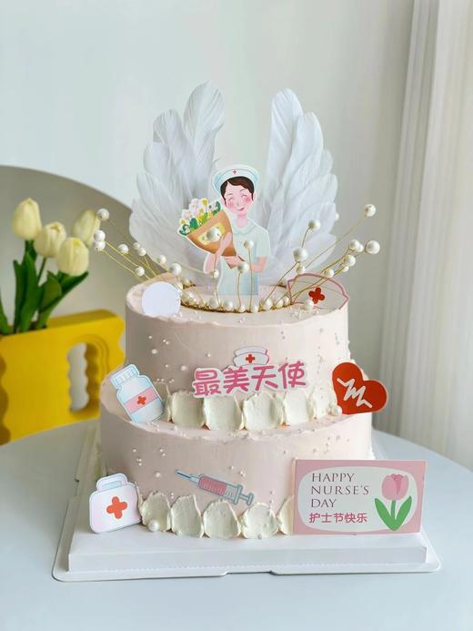 512护士节双层      一鲜奶动物奶油蛋糕 商品图0