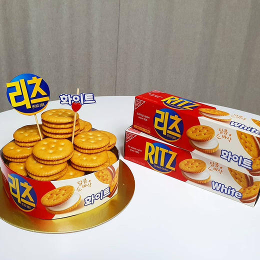 韩国Ritz夹心饼干白巧克力味77g 商品图1