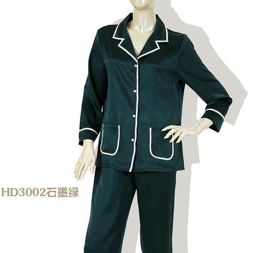 鑫缘 女真丝长袖睡衣套 HD3002 商品图1