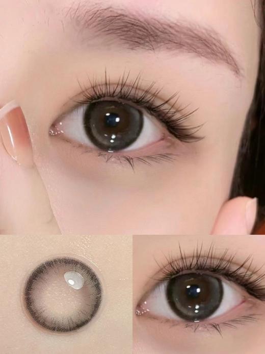 【新品度数美瞳】大直径甜水湾灰色近视美瞳年抛0~800度 商品图2