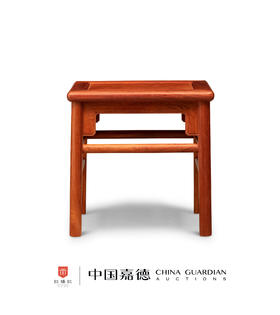 红桥红  家具严选  缅甸花梨（大果紫檀）【51 王款无束腰 方凳】