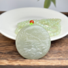和田玉吊坠-水青山水圆牌带珠链 商品缩略图0