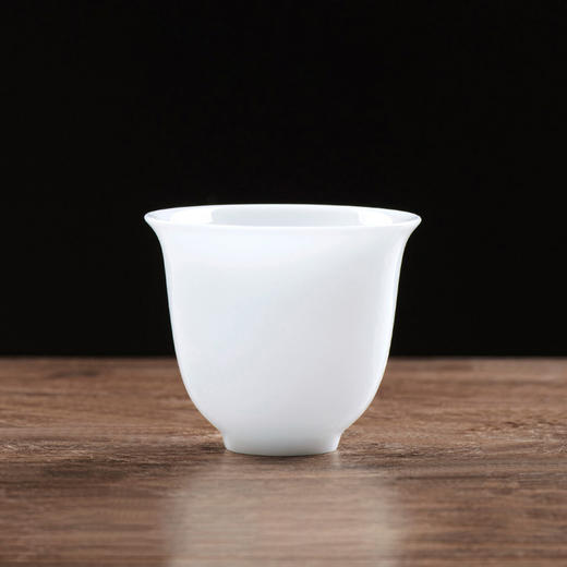 冰种玉瓷一号铃铛杯10入 茶杯羊脂玉瓷主人杯功夫茶杯小号主人品茗杯单个陶瓷杯 商品图0